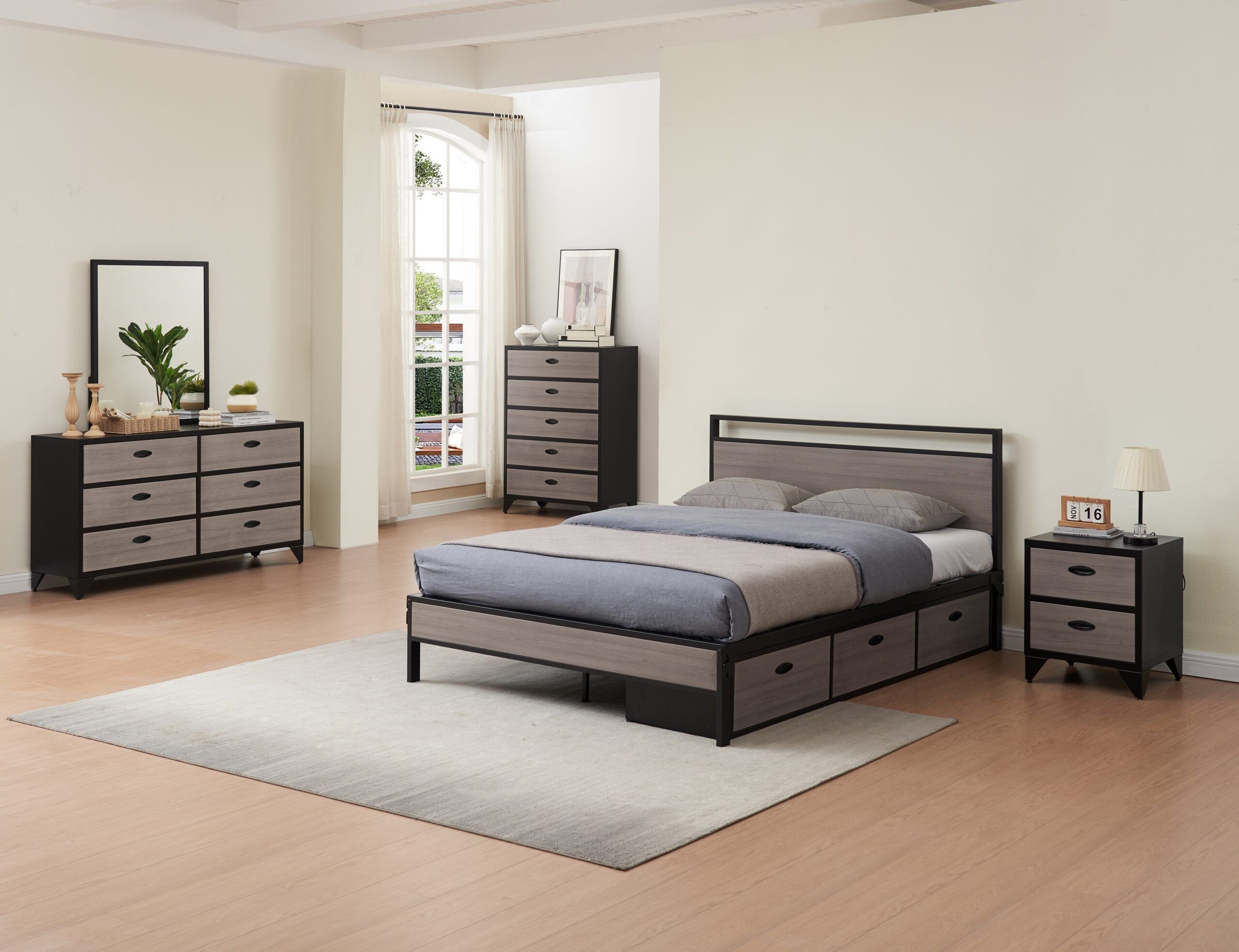 Colton Steel Bedroom Furniture Collection